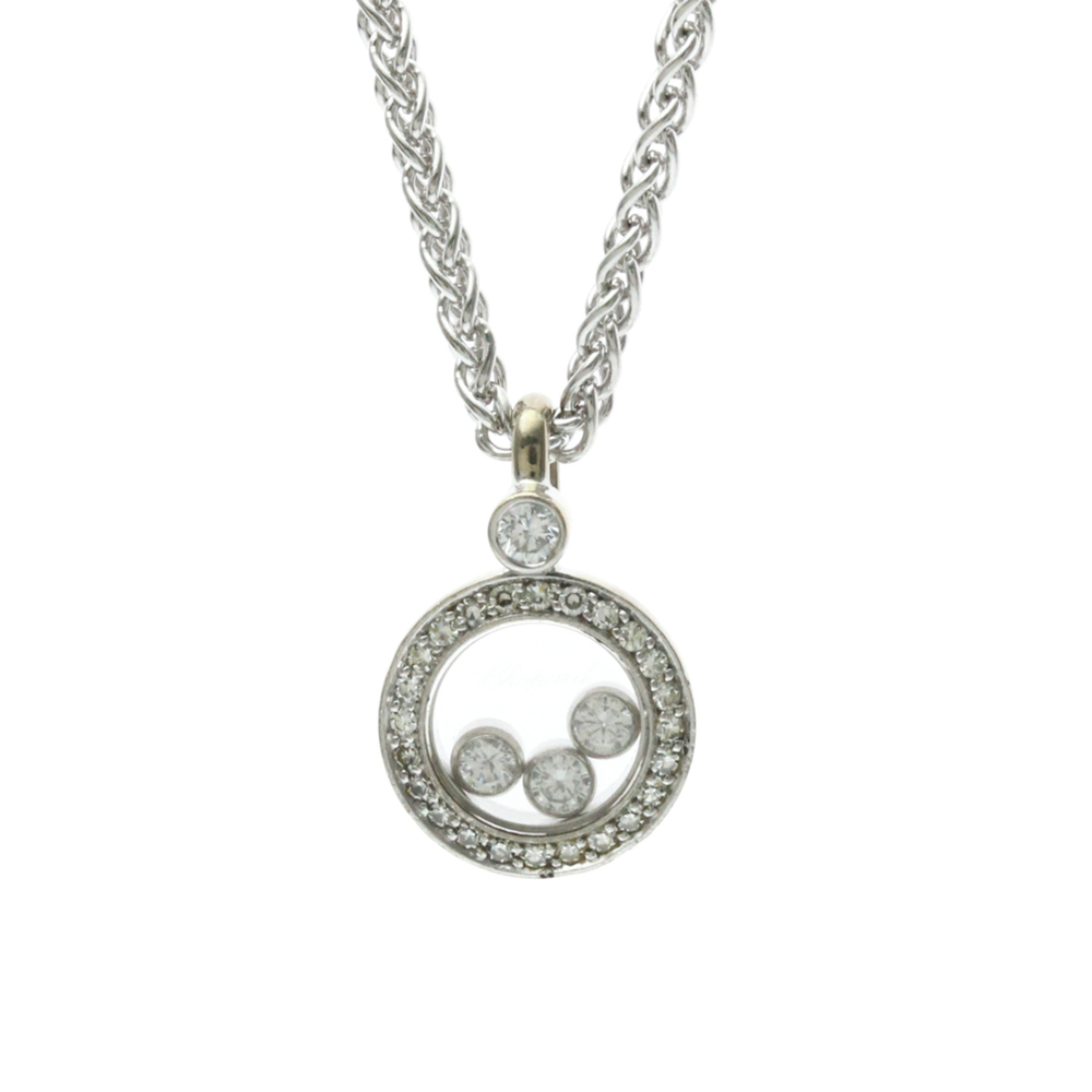 CHOPARD 18k Silver Diamond Necklace